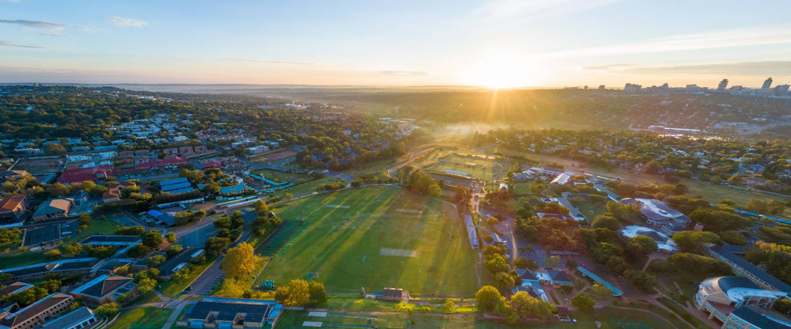 Fourways, Johannesburg North aerial view