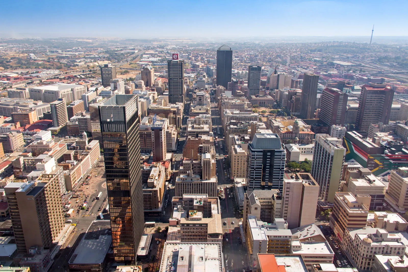 Randburg city centre and residential area, Johannesburg